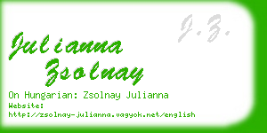 julianna zsolnay business card